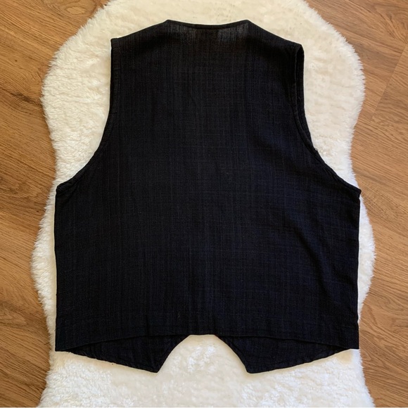 Embroidered Patchwork Vest Handmade Costa Rica Sz Medium - Picture 6 of 10